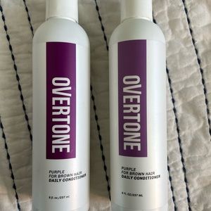 Overtone Purple for Brown Hair Daily Conditioner x2 Unopened